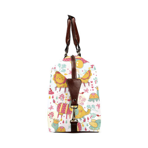 Cute Colorful Animals Pattern Classic Travel Bag (Model 1643) Remake