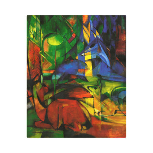Franz Marc - Deers in the Wood II Duvet Cover 86"x70" ( All-over-print)