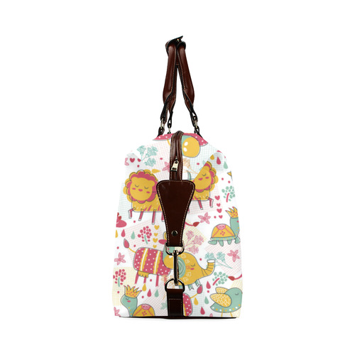 Cute Colorful Animals Pattern Classic Travel Bag (Model 1643) Remake