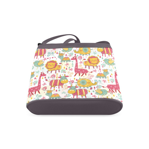 Cute Colorful Animals Pattern Crossbody Bags (Model 1613)