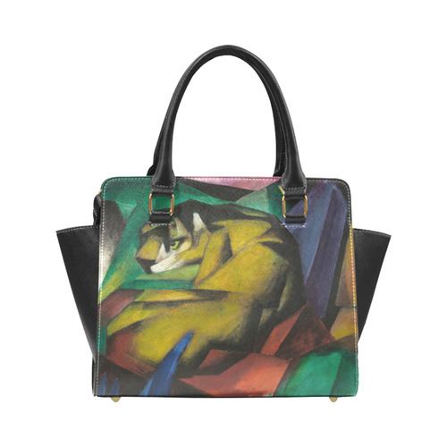 Franz Marc - The Tiger Rivet Shoulder Handbag (Model 1645)