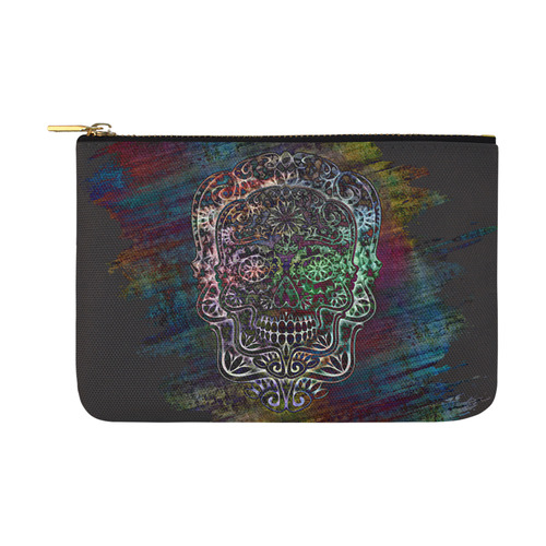 Día De Los Muertos Skull Ornaments Brush Carry-All Pouch 12.5''x8.5''