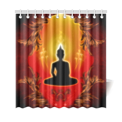 Buddha with light effect Shower Curtain 69"x72"