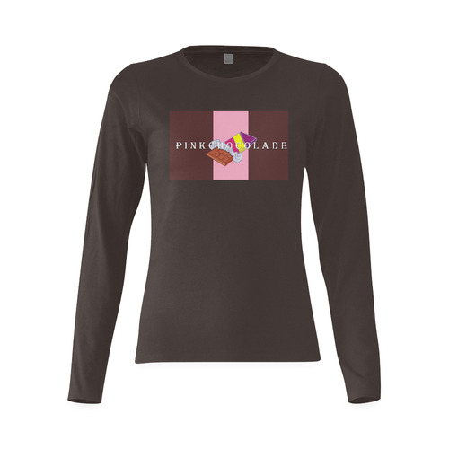PINK CHOCOLADE 1 Sunny Women's T-shirt (long-sleeve) (Model T07)