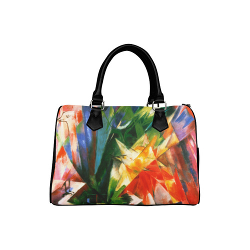 Birds by Franz Marc Boston Handbag (Model 1621)