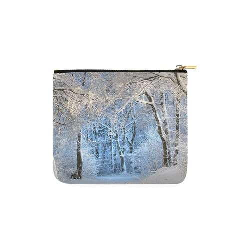 another winter wonderland  Q Carry-All Pouch 6''x5''
