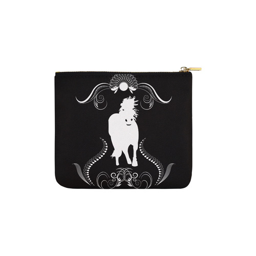 White horse Carry-All Pouch 6''x5''