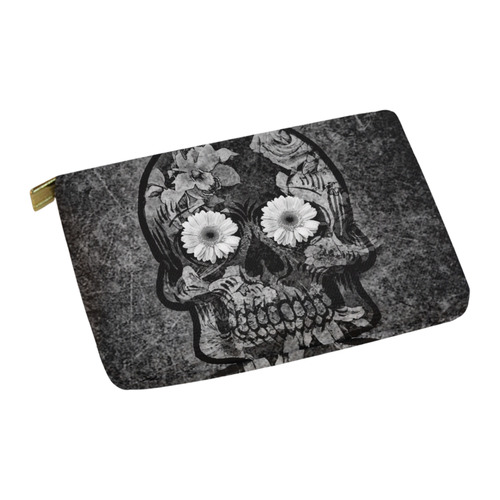 Smiling flower Sugarskull A Carry-All Pouch 12.5''x8.5''