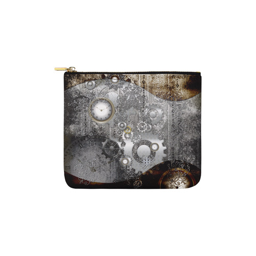 Steampunk in vintage design Carry-All Pouch 6''x5''