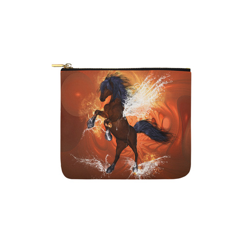 Horse with water wngs Carry-All Pouch 6''x5''
