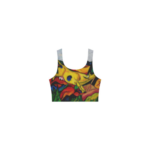 Yellow Cow by Franz Marc Atalanta Casual Sundress(Model D04)