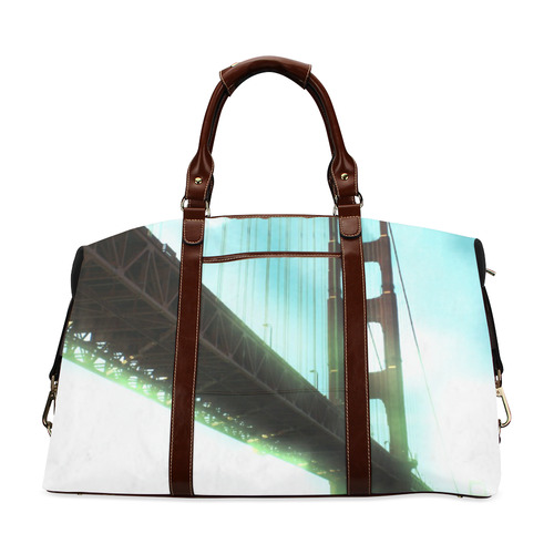 Green Bokeh Golden Gate Bridge Classic Travel Bag (Model 1643) Remake