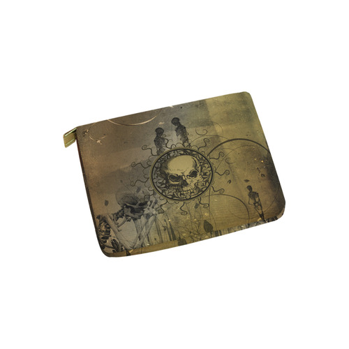 Amazing skull with skeletons Carry-All Pouch 6''x5''