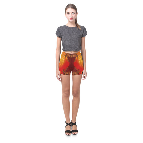 Buddha with light effect Briseis Skinny Shorts (Model L04)