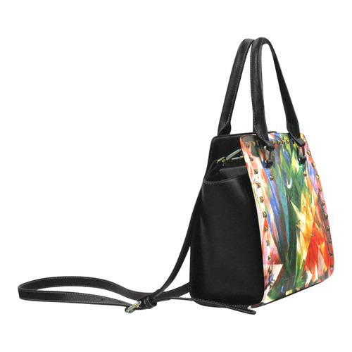 Birds by Franz Marc Rivet Shoulder Handbag (Model 1645)