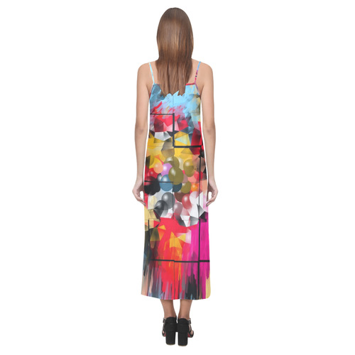 New World by Artdream V-Neck Open Fork Long Dress(Model D18)