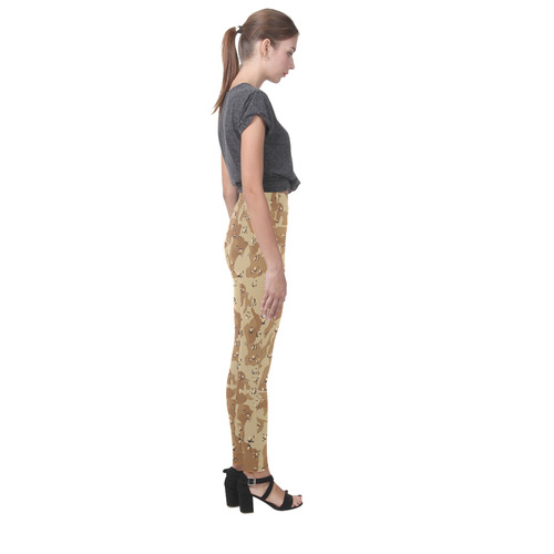 Desert Camouflage Pattern Cassandra Women's Leggings (Model L01)