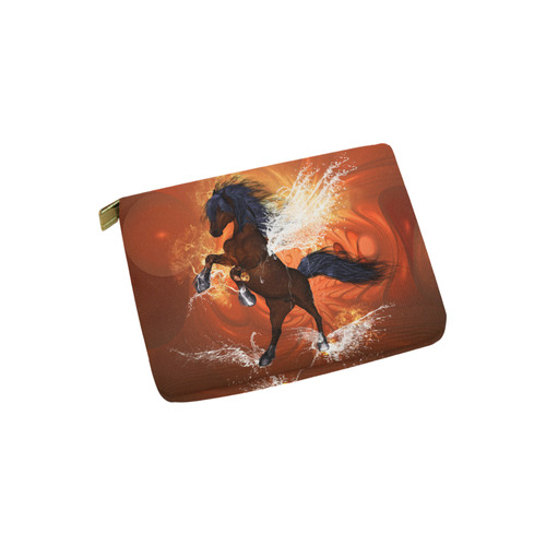 Horse with water wngs Carry-All Pouch 6''x5''