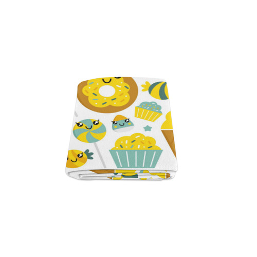 New in Shop : Designers blanket edition : CUTE SUGAR CHARACTERS / YELLOW EDITION Blanket 40"x50"