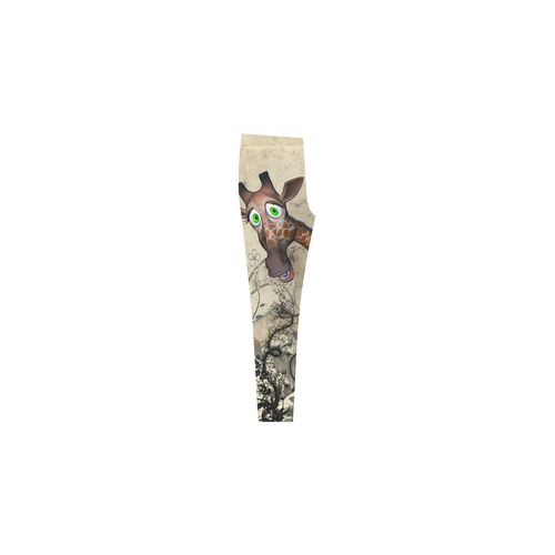 Funny, happy giraffe Cassandra Women's Leggings (Model L01)