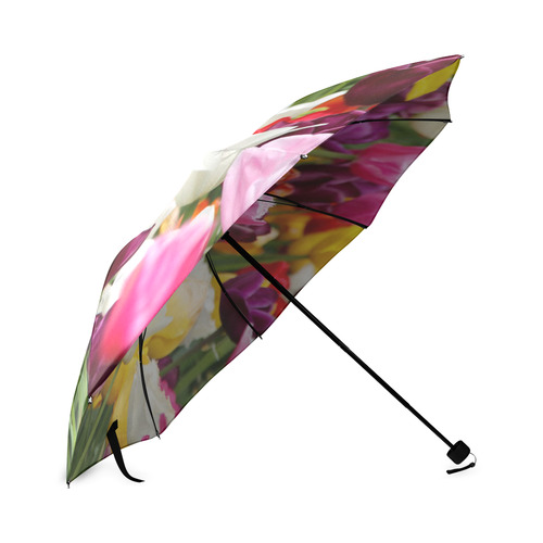 Pretty Tulips Foldable Umbrella (Model U01)