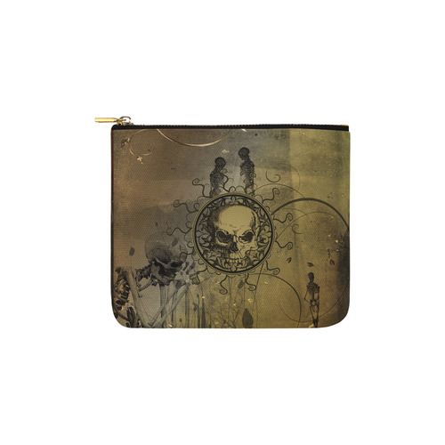 Amazing skull with skeletons Carry-All Pouch 6''x5''