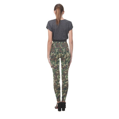 Forest Camouflage Pattern Cassandra Women's Leggings (Model L01)