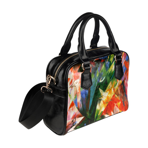 Birds by Franz Marc Shoulder Handbag (Model 1634)