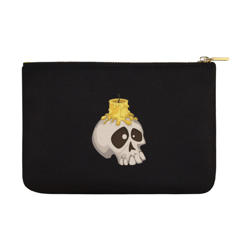 halloween - skull with candle Carry-All Pouch 12.5''x8.5''