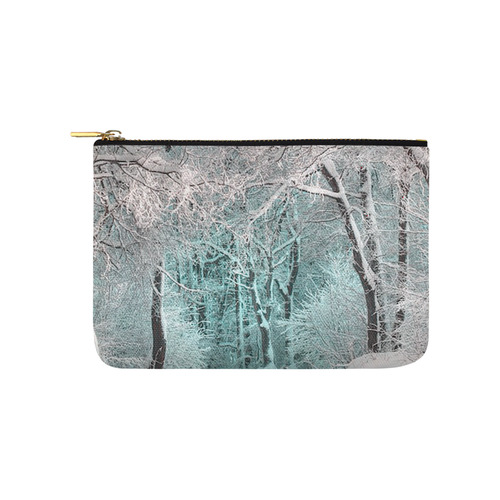 another winter wonderland  3 Carry-All Pouch 9.5''x6''