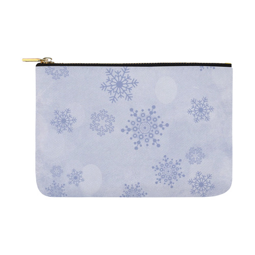 Winter bokeh, light blue Carry-All Pouch 12.5''x8.5''