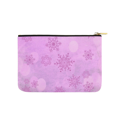 Winter bokeh, pink Carry-All Pouch 9.5''x6''