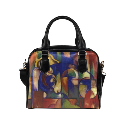 Franz Marc - The Resting Bull Shoulder Handbag (Model 1634)