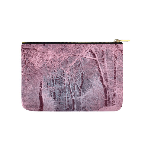 another winter wonderland  pink Carry-All Pouch 9.5''x6''