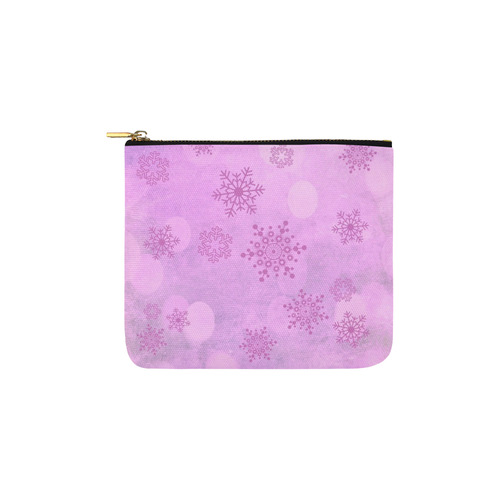 Winter bokeh, pink Carry-All Pouch 6''x5''