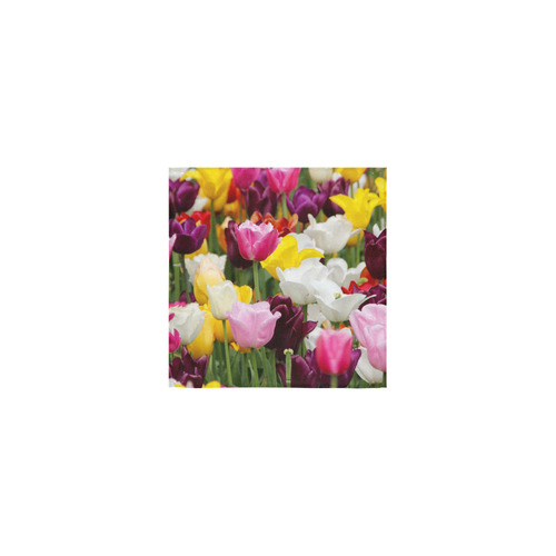Pretty Spring Tulips Square Towel 13“x13”
