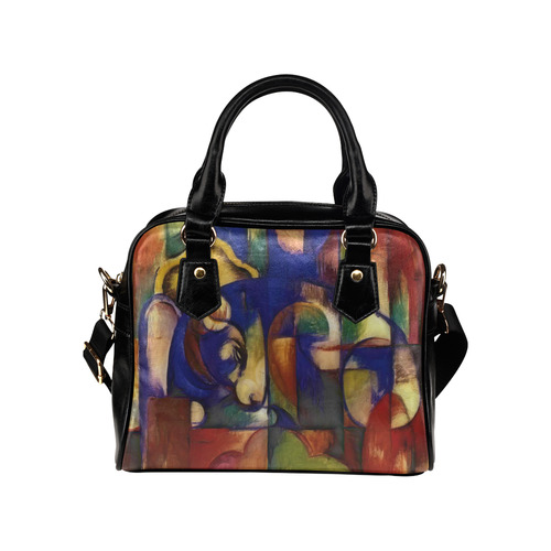 Franz Marc - The Resting Bull Shoulder Handbag (Model 1634)