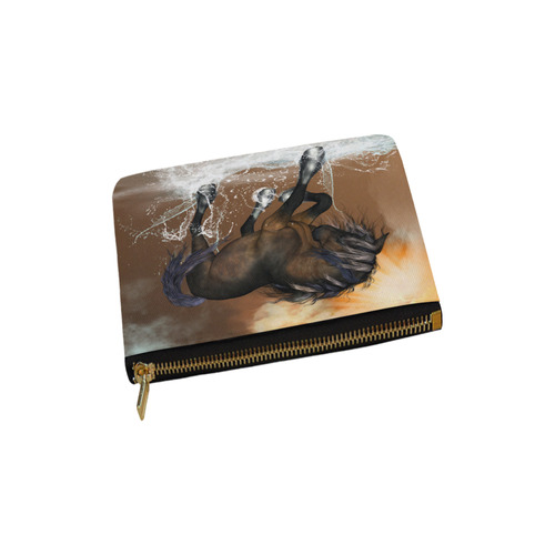 Wonderful horse with water splash Carry-All Pouch 6''x5''