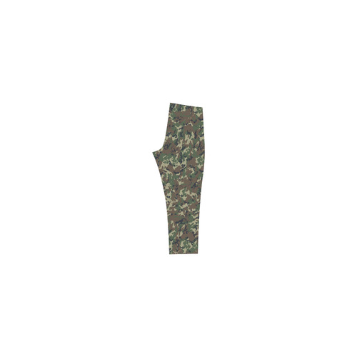 Forest Camouflage Pattern Capri Legging (Model L02)
