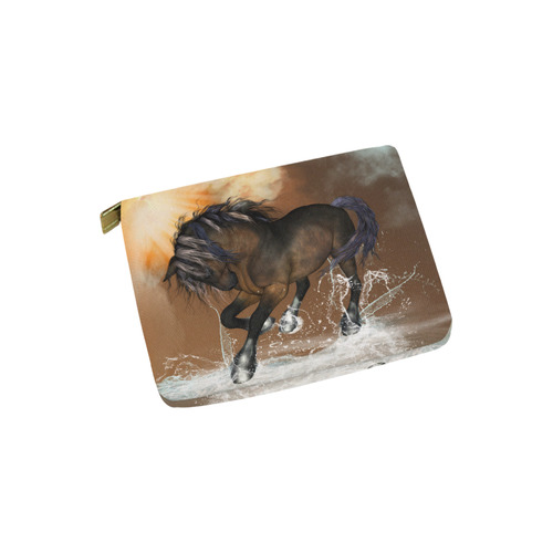 Wonderful horse with water splash Carry-All Pouch 6''x5''