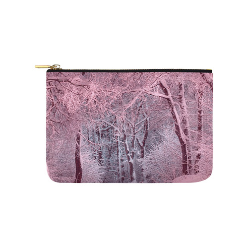 another winter wonderland  pink Carry-All Pouch 9.5''x6''