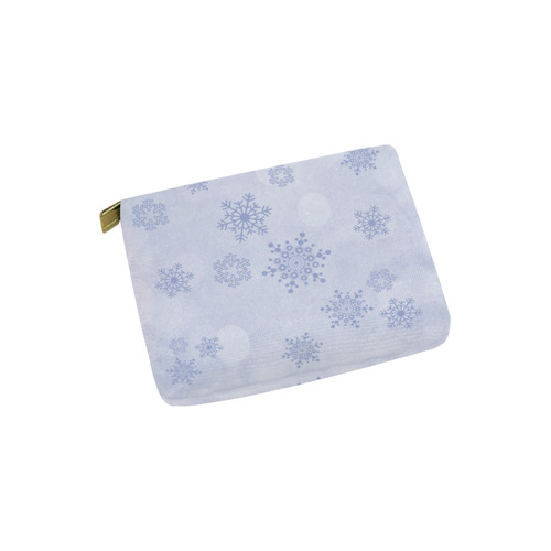 Winter bokeh, light blue Carry-All Pouch 6''x5''