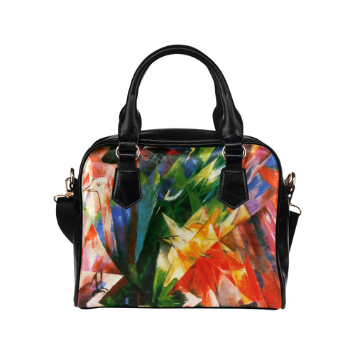 Birds by Franz Marc Shoulder Handbag (Model 1634)