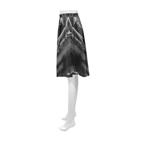 clouds 5 v n back Athena Women's Short Skirt (Model D15)