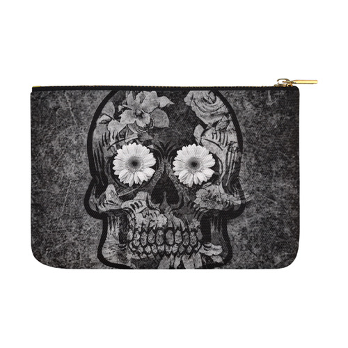 Smiling flower Sugarskull A Carry-All Pouch 12.5''x8.5''