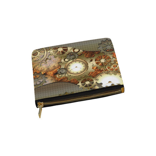 Steampunk in gold Carry-All Pouch 6''x5''