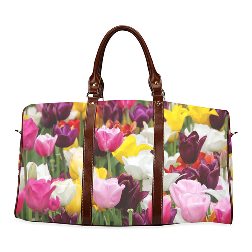 Pretty Spring Tulips Waterproof Travel Bag/Small (Model 1639)