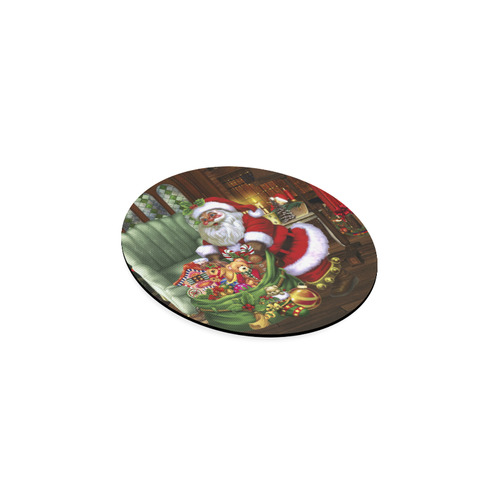 Santa Claus brings the gifts to you Round Coaster