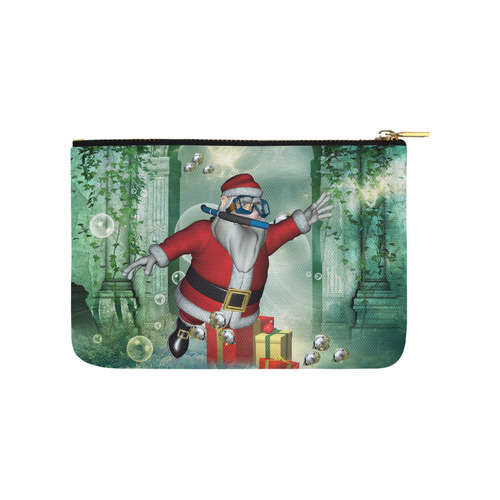 Christmas, Santa Claus underwater Carry-All Pouch 9.5''x6''
