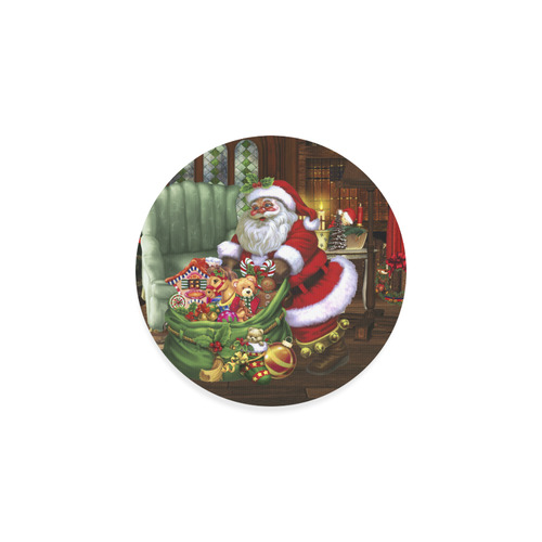 Santa Claus brings the gifts to you Round Coaster